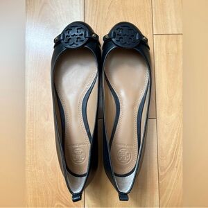 Tory Burch Black Leather Flats